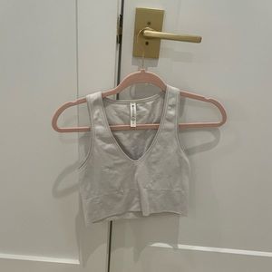 Athleta white workout top